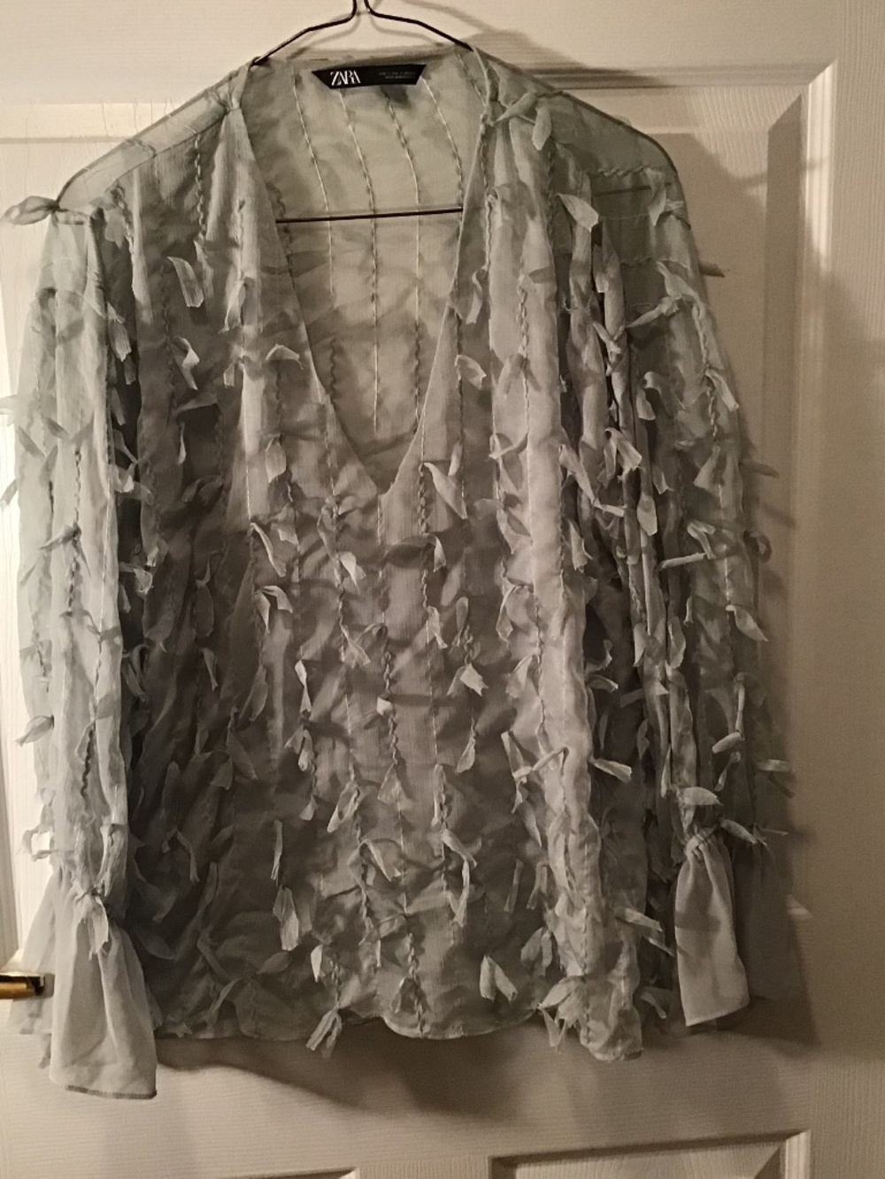Zara fringed top